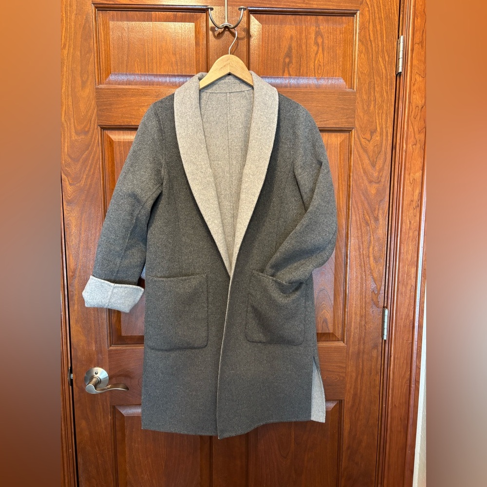 Banana Republic Wool Reversible Car Coat /Top Coat Small